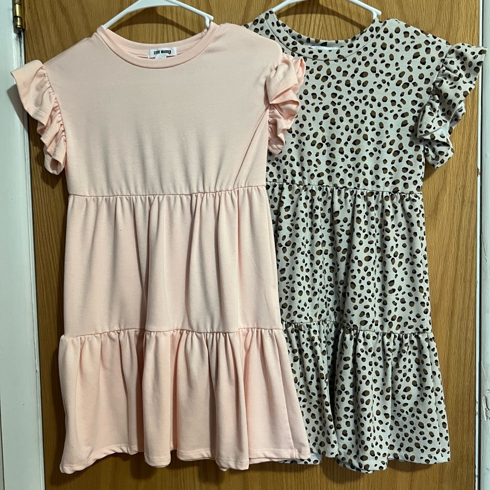 Steve Madden Kids Dresses - Soft Pink and Leopard Print